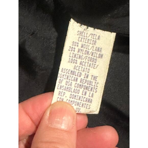 St. John’s Bay Women’s Pea Coat Black Size 14 Wool Nylon Blend Vtg winter cozy - Picture 4 of 7